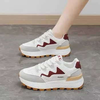 Маленькие белые туфли для студенток 2024 года, осень, новая корейская версия, спортивная и любительская обувь, универсальные туфли для серфинга с низким верхом J6117 35