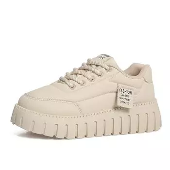 Маленькие белые туфли для студентов, универсальные, с бахромой, простые, с увеличением, повседневные туфли для досок Tide 35 хаки