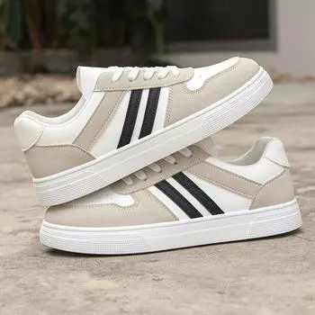 Маленькие белые туфли для женщин 2025 года, осень-зима, новые универсальные туфли на шнуровке, с круглым носком, для занятий спортом и отдыха у студентов 36 белый