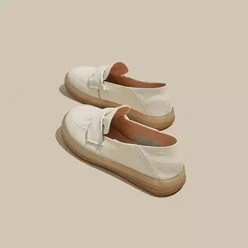 Маленькие белые туфли из натуральной мягкой кожи, женские, новинка 2024 года, летние туфли из британской кожи, шапки-оксфорды, повседневные туфли 35