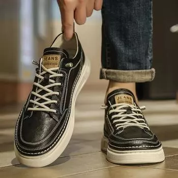 Маленькие белые туфли мужские зимние 2024 новые повседневные мужские туфли для сноуборда осенние туфли мужские белые мужские туфли одна педаль 39