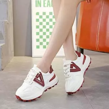 Маленькие белые туфли на мягкой подошве, женская обувь, весна и осень 2024, новая спортивная обувь, повседневная обувь для сёрфинга, женская обувь Forrest Gump 35