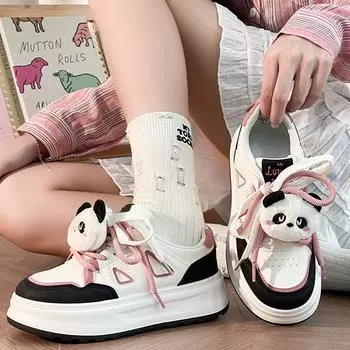 Маленькие белые туфли на толстой подошве, повышающие подъем, спортивная обувь для сноуборда, женская обувь 35