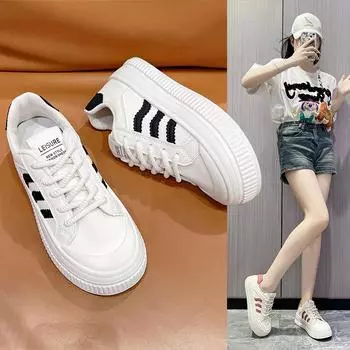 Маленькие белые туфли на толстой подошве, женская повседневная спортивная обувь для сноуборда 35 красный