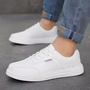 Маленькие белые туфли, новая студенческая спортивная обувь, обувь для серфинга, мужская трендовая обувь из коровьей кожи, универсальная повседневная обувь 39