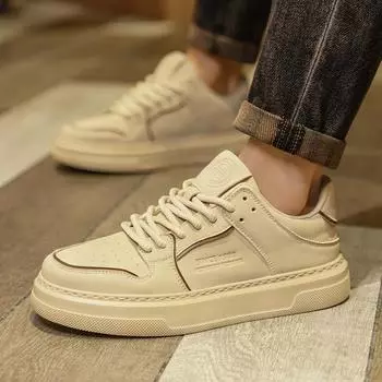 Маленькие белые туфли с микрофибровой кожаной поверхностью, низкие, на шнуровке, молодежные спортивные туфли для сноуборда, липкие к холоду, высококачественные повседневные мужские туфли 39