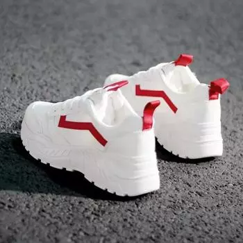 Маленькие белые туфли женские 2022 весна и осень новая корейская версия модные женские летние кроссовки с дышащей сеткой трендовая обувь для папы 35 белый