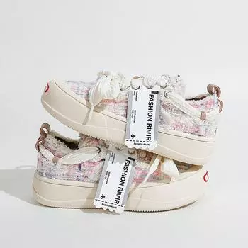 Маленькие белые туфли женские маленькие ароматные повседневные туфли детские универсальные туфли для студентов спортивная парусиновая обувь 35 розовый