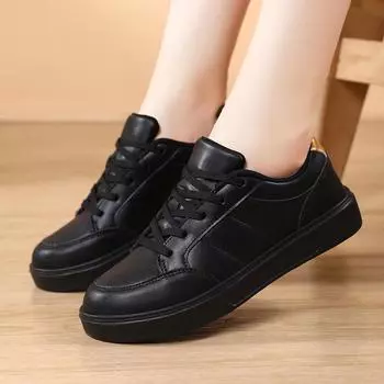 Маленькие белые туфли женские новые весенние женские туфли корейской версии универсальные повседневные туфли Ins Super Fire Shoes студенческие туфли на толстой подошве 36 белый