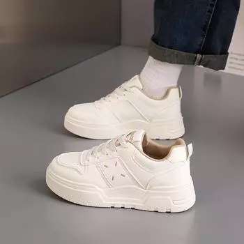 Маленькие белые туфли женские осенние новые туфли женские нишевые дизайн универсальные спортивные туфли для доски женские туфли 35