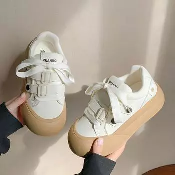 Маленькие белые туфли женские туфли на платформе с увеличенным размером осенние новые модели с юбками большие повседневные туфли для досок универсальная повседневная обувь 35 зелёный