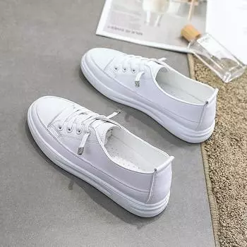 Маленькие белые туфли, женские туфли, новинка лета 2024, сто с плоской подошвой, женская обувь с неглубоким носком, туфли 35