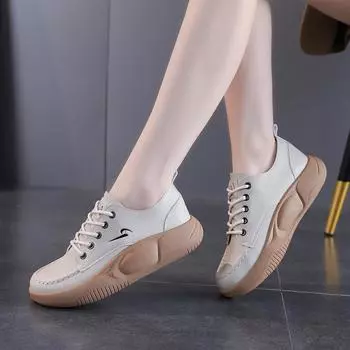 Маленькие белые туфли женские туфли новинка весны популярные спортивные туфли для сноуборда женская мода 2024 белые универсальные повседневные туфли весна и осень 35 хаки