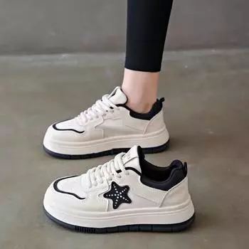 Маленькие белые туфли женские весна-лето 2024 новые универсальные кроссовки для бега нишевый оригинальный дизайн легкие повседневные кроссовки для сноуборда 35 розовый