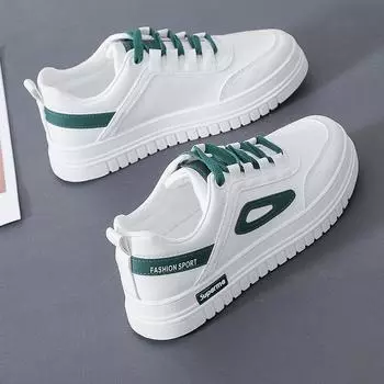 Маленькие белые туфли женские весна, лето и осень корейская универсальная обувь новые эффектные ножки маленькие повседневные туфли для женщин 35 зелёный