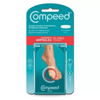 Маленькие блистерные пластыри Compeed для боковой стороны стопы x 6
