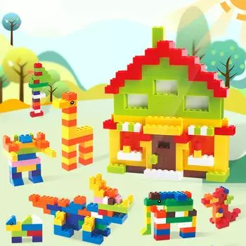 Маленькие частицы разноцветных пластиковых строительных блоков для создания совместимых игрушек Lego, креативные головоломки своими руками, объемные строительные блоки