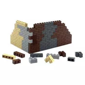 Маленькие частицы, толстые стеновые кирпичи, 1x2, 1x3, 1x4 точки, оптовые аксессуары, двери, окна, строительные блоки «сделай сам», развивающие игрушки для детей
