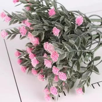 Маленькие цветы для украшения Babysbreath Искусственные цветы гипсофилы Свадебный декор для дома Пластиковый букет Babysbreath Искусственные цветы светло-розовый