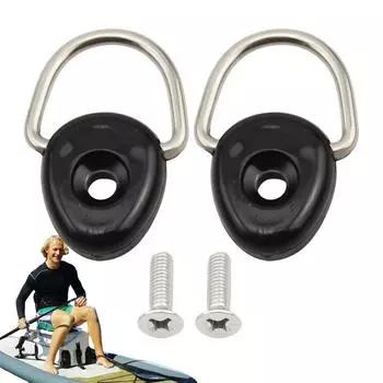 Маленькие D-образные кольца, 2 шт., нержавеющие пряжки для спинки, D-образные кольца из нержавеющей стали, крючки для крепления, сменные детали для каяка, многофункциональный галстук