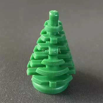 Маленькие детали строительных блоков-пеллетов Совместимые детали Аксессуары 2435 2X2X4 Маленькая сосна Рождественская елка Растение Дополнение 1 piece