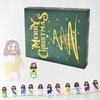 Маленькие фигурки Иисуса ПВХ фигурки Иисуса Мини фигурки Иисуса набор для Пасхального Адвент-календаря Крошечная кукла для христианина для крещения