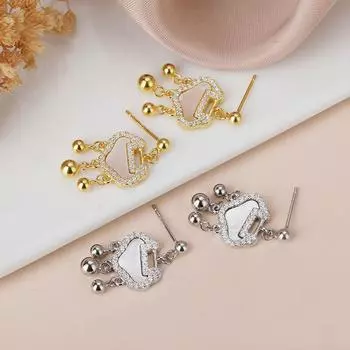 Маленькие и безопасные серьги-замки Niche Sense Long Life Lock серебряный