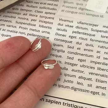 Маленькие и простые женские серьги-пряжки в форме листа, изысканный дизайн ниши, серьги-листья из металла, серьги Ins Cold Wind