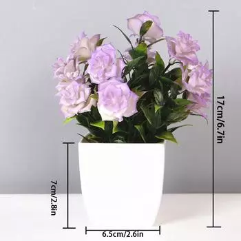 Маленькие искусственные цветы, имитация дерева, офисные искусственные растения, бонсай, горшечные растения для стола, украшение в горшке, офисный сад, декор стола