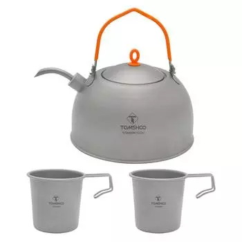 Маленькие кофейники, чайник на 2 чашки, чайник с горячей водой, кофейник 0,5 л, 220 мл, чашка Sierra Ti, легкий вес для серебряный