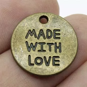 Маленькие круглые бирки, подвески, аксессуары, подарочные подвески для изготовления ювелирных изделий A16-5pcs-20mm