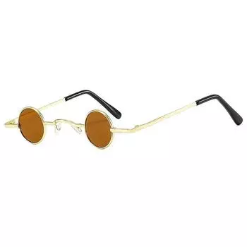 Маленькие круглые солнцезащитные очки для женщин и мужчин, ультраметаллическая оправа, хип-хоп, панк, солнцезащитные очки, конфетные цвета, солнцезащитные очки Инс, оттенки