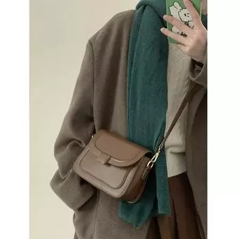 Маленькие квадратные ретро-сумки для женщин, однотонные, повседневные, универсальные, женские, через плечо, рюкзаки для поездок на работу, модные, новые, трендовые