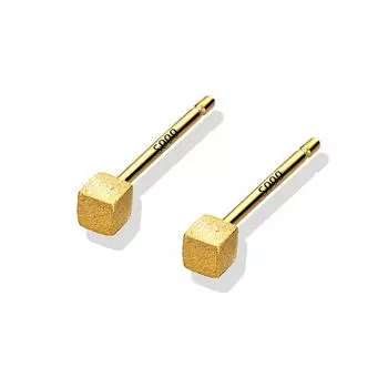 Маленькие квадратные серьги с матовой отделкой для женщин, простые и холодные Квадратные серьги для женщин, маленькие