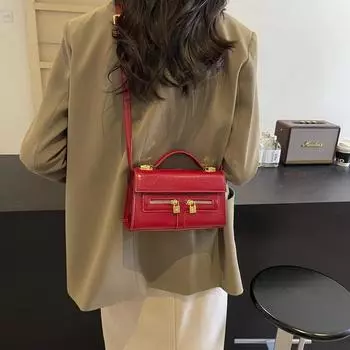 Маленькие квадратные сумки для женщин, новые модные брендовые сумки через плечо, мягкие дизайнерские универсальные сумки через плечо на молнии