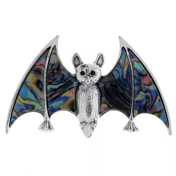 Маленькие милые броши в виде летучей мыши для женщин, винтажная булавка из материала ракушки, модные ювелирные изделия с животными, весенний дизайн, Новое поступление