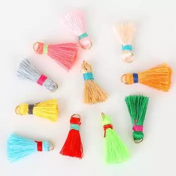 Маленькие мини-подвески с кисточками для изготовления ювелирных изделий DIY, браслет-ожерелье с подвесками