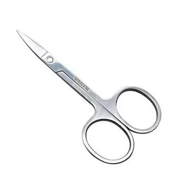 Маленькие ножницы для ухода за волосами, гладкие эргономичные волосы, прочная кутикула для бровей для девочек серебряный