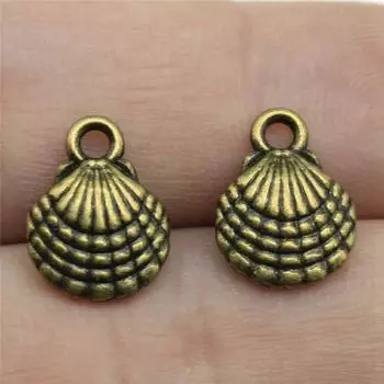 Маленькие подвески из ракушек, множество материалов для изготовления ювелирных изделий