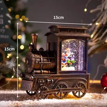 Маленькие поезда Амбары Рождественские снежные огни Ветряные лампы Масляные лампы Украшения для дома Музыкальные шкатулки Рождественские украшения