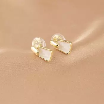 Маленькие простые металлические геометрические серьги, модные элегантные противомоскитные спирали, без пирсинга, клипсы для ушей