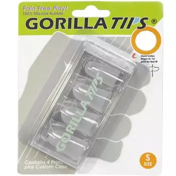 Маленькие прозрачные типсы Gorilla Tips, не травмирующие кончики пальцев, прозрачного цвета, маленького размера