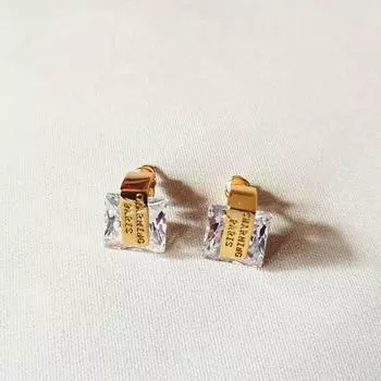 Маленькие серьги-гвоздики из стерлингового серебра 925 пробы, ювелирные изделия для женщин и девочек, свадебные подарки, серьги с австрийским кристаллом и буквенным именем