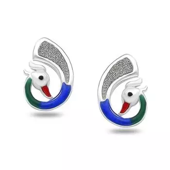 Маленькие серьги-гвоздики Moments из стерлингового серебра 925 пробы с клеймом BIS для женщин и девочек