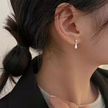 Маленькие серьги-гвоздики с каплями воды, металлические серьги из сплава для женщин и девочек, уличные вечерние серьги с пирсингом, ювелирные изделия, подарок