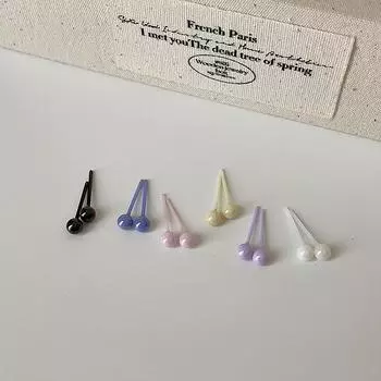 Маленькие серьги-гвоздики в цвет конфет, женские мини-серьги с простым темпераментом, универсальные, индивидуальные, на каждый день, с отверстием для уха