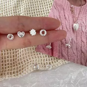 Маленькие серьги-узлы Fresh Love Aline Water, женские, простые, повседневные, модные, универсальные, высококачественные, новые copper