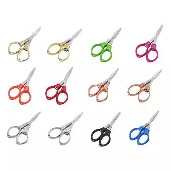 Маленькие складные ножницы, безопасные портативные ножницы, мини-ножницы, телескопический резак из нержавеющей стали для домашнего использования и путешествий 3