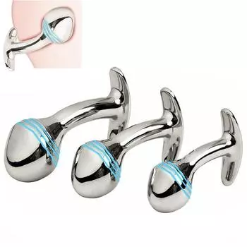 Маленькие, средние и большие анальные бусины, набор анальных пробок, искусственный фаллоимитатор, металлическая анальная пробка, носимая вставка, секс-игрушка для мужчин и женщин small