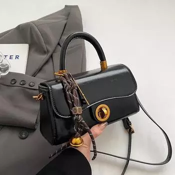 Маленькие сумки через плечо из искусственной кожи, женская сумка через плечо для женщин, зимняя новая мода 2024 года, сумки и кошельки с верхней ручкой Y2K кофейный